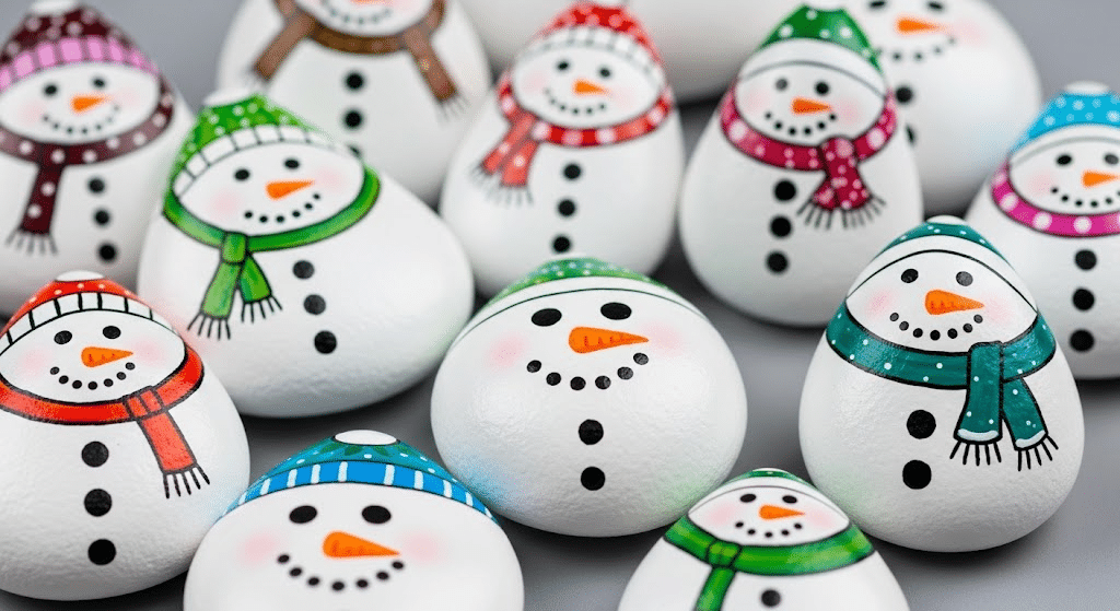 Painted_Rock_Snowmen