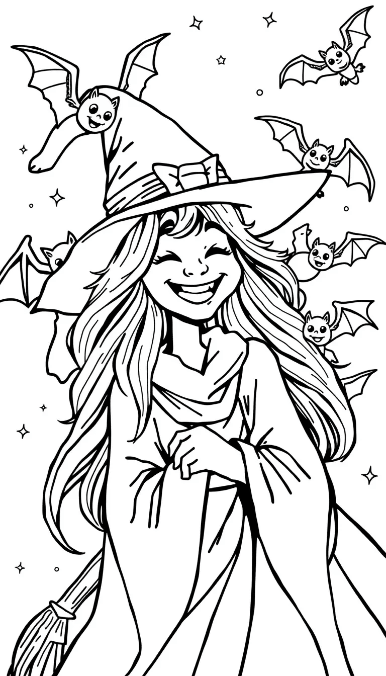 Playful_Witch_with_Flying_Bats