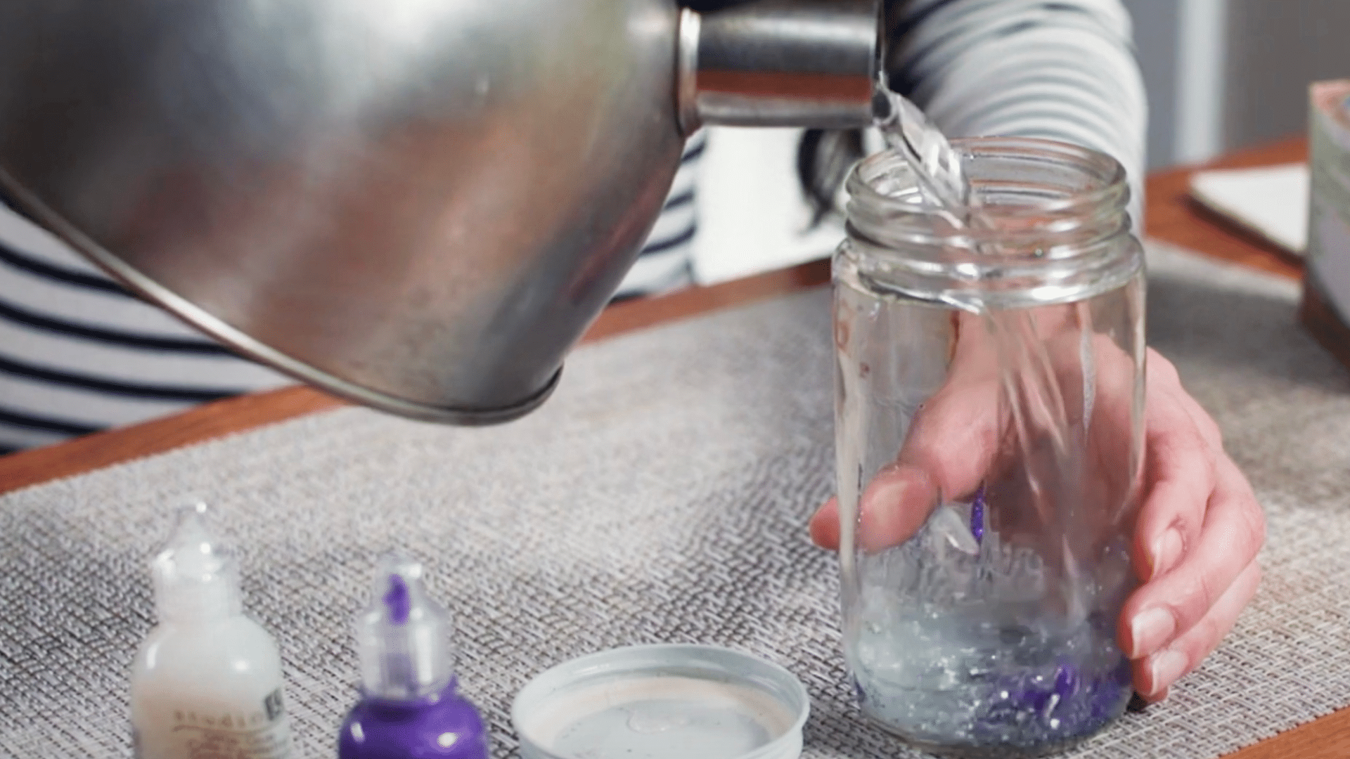 Pour in Warm Water