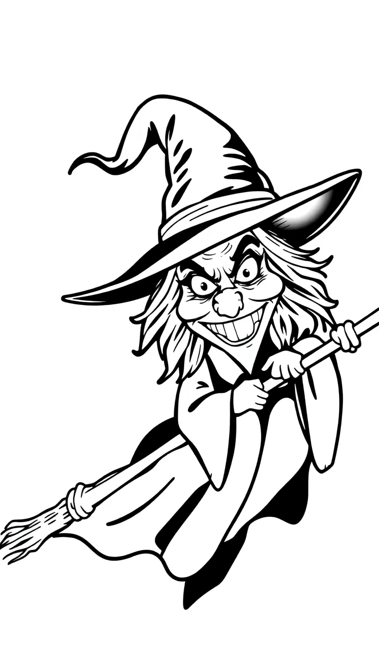 Wicked_Witch_with_a_Scary_Grin_on_Broomstick