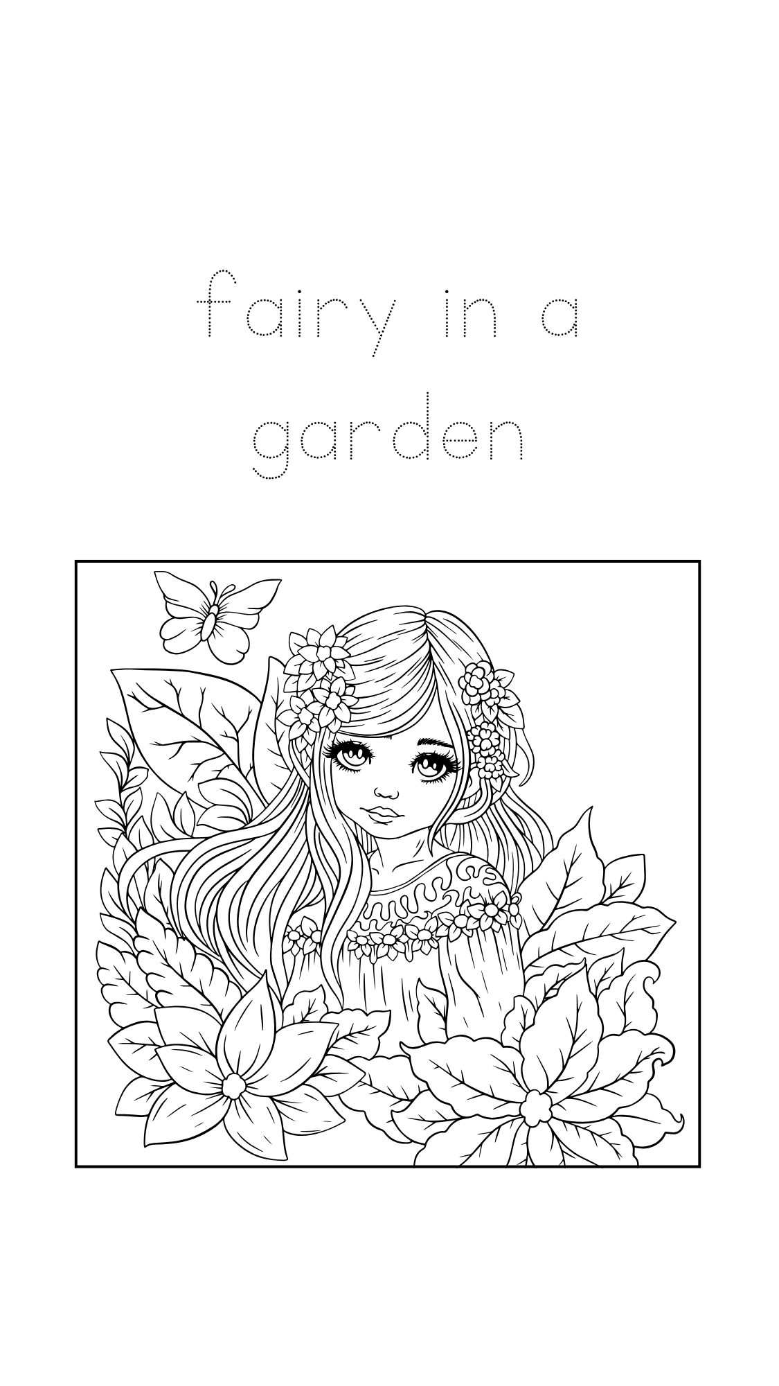 Fairy in a Garden