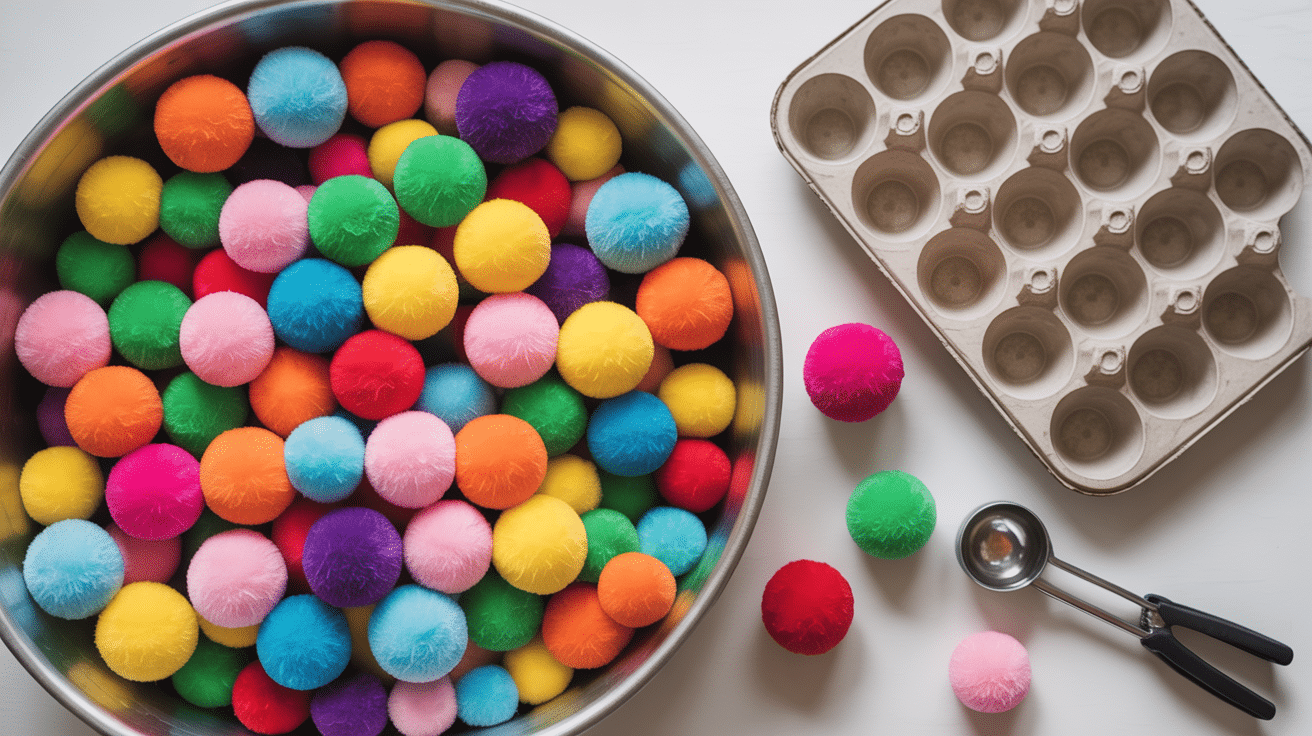 Pom-Pom Scoop and Sort