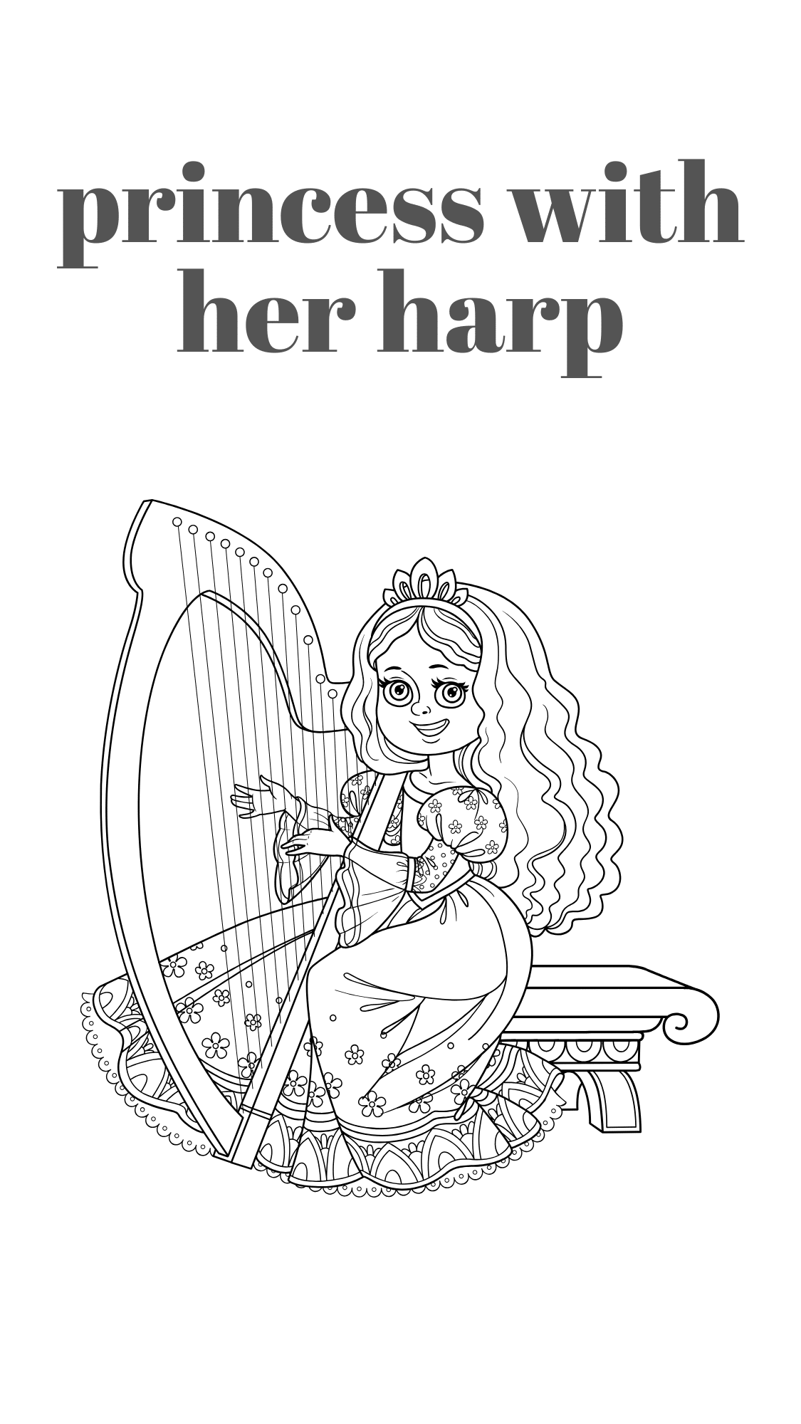 Princess with her Harp