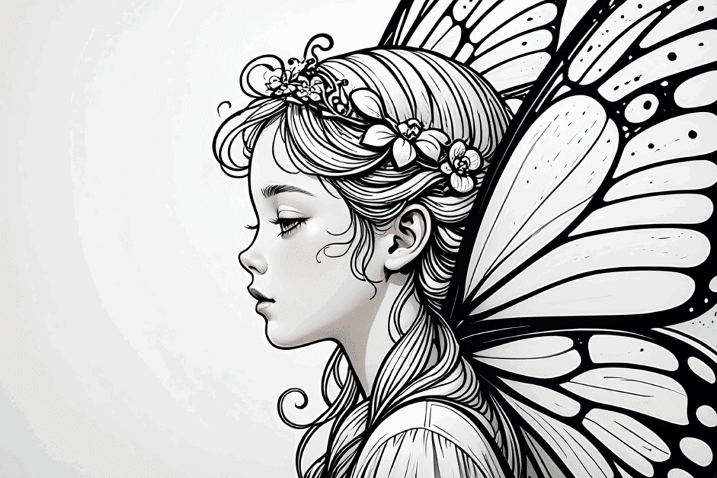 beautiful fairy coloring pages