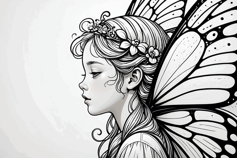 beautiful fairy coloring pages