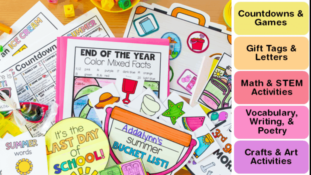 end of the year activities