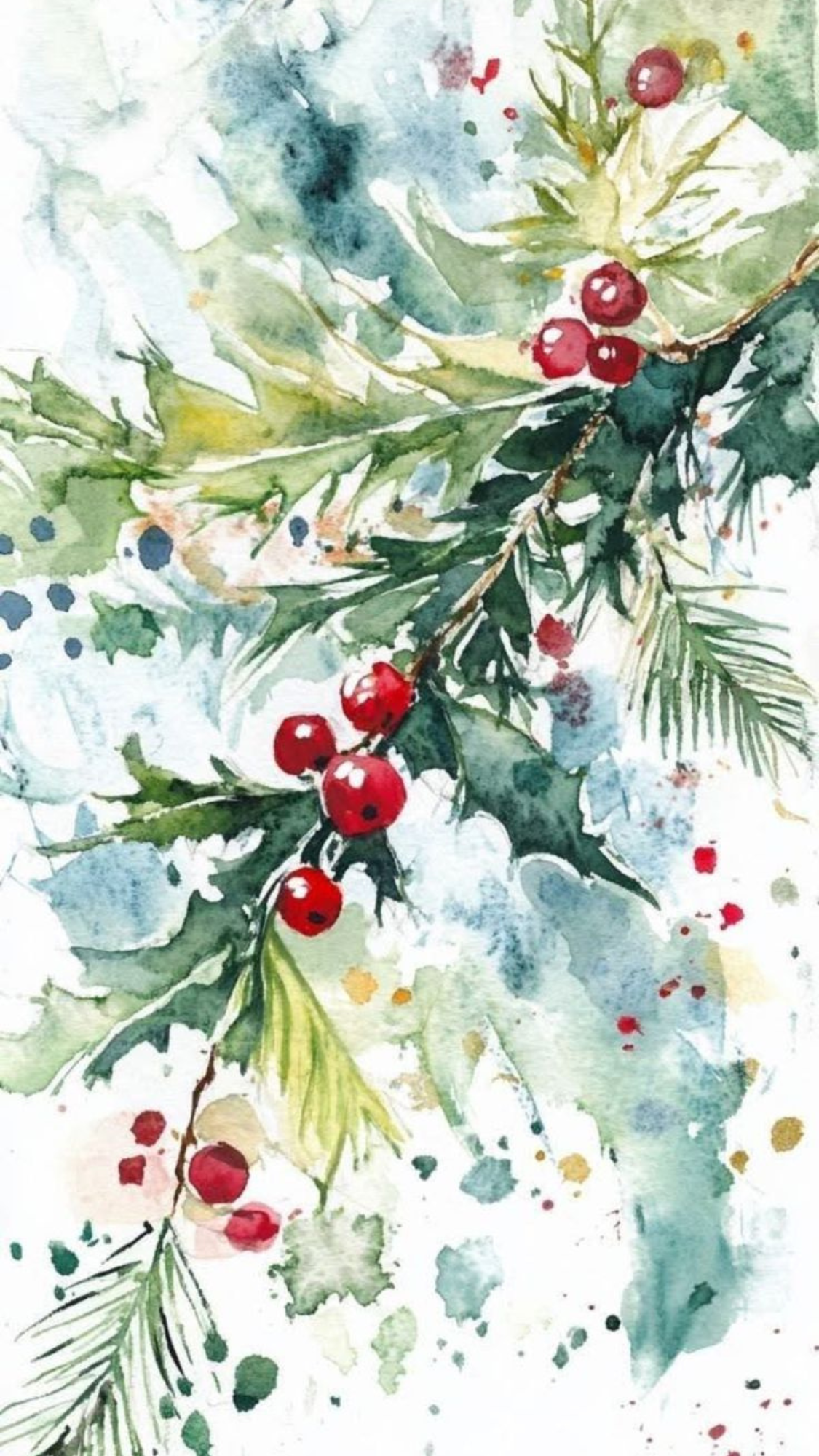 Wintery Holly & Greenery
